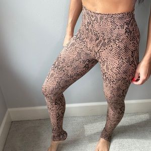 Beach Riot Snakeskin Leggings